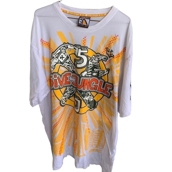 5ive Jungle Graphic Arts Tee Shirt Size XXXL Five Walk of Life - Picture 1 of 5